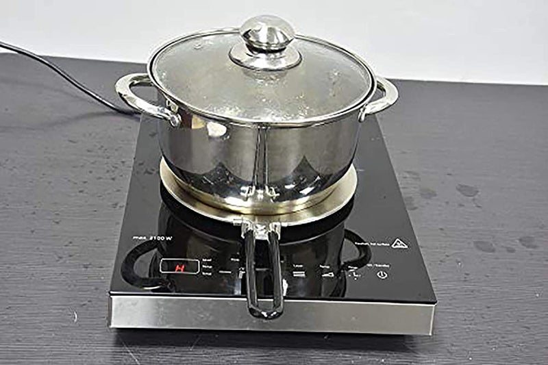 CozyKit Heat Diffuser Stainless Steel Induction Adapter Plate Coffee Milk Cookware Induction Hob Heat Cooking Diffuser for Electric Stove 7.5inch - Image 5